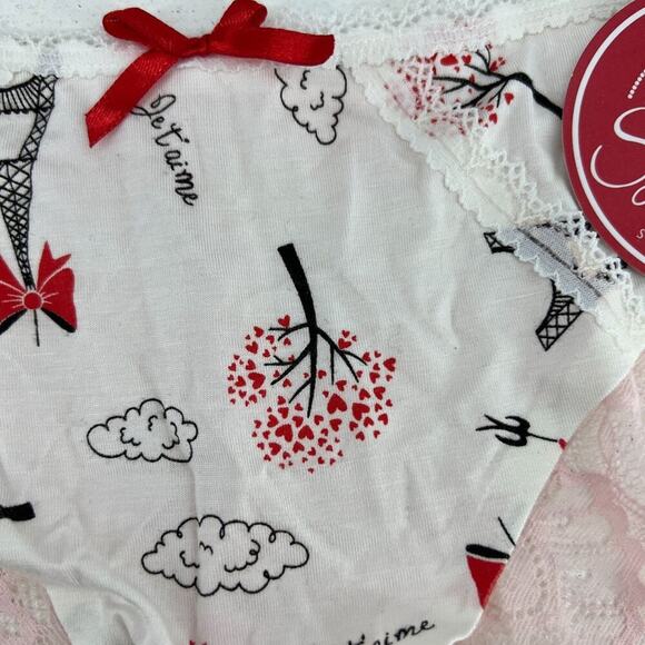 Splendies Parisian Print and Lace Panties Womens Size Small - Picture 2 of 6